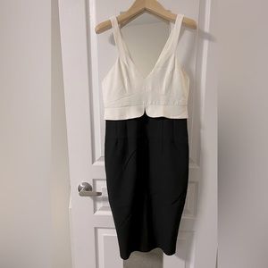 Zara two tones peplum dress small preowned